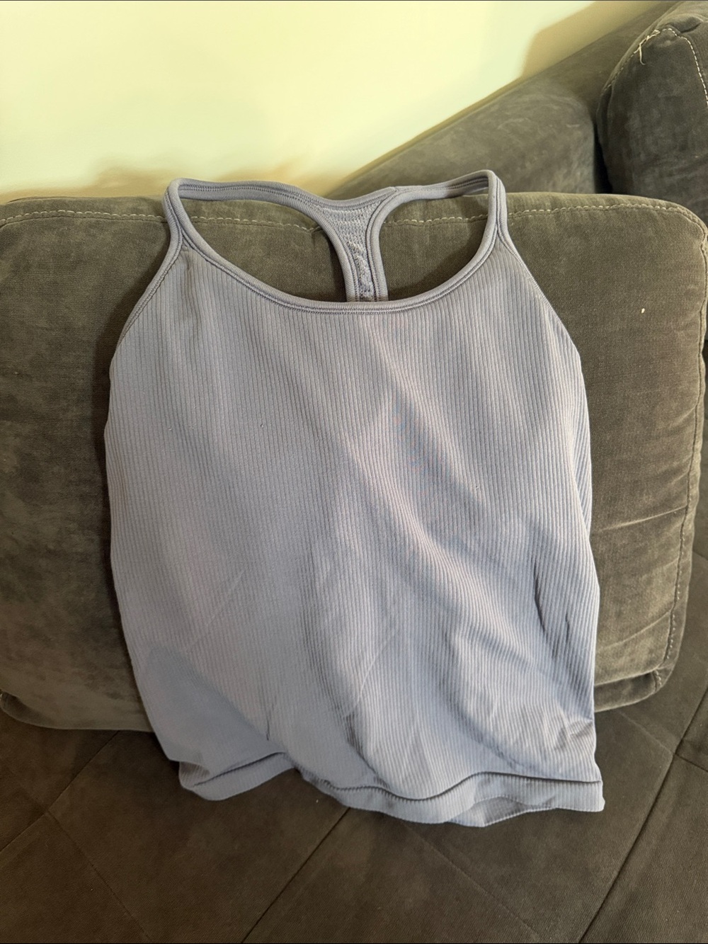 Athleta Lavender Ribbed Racerback Tank